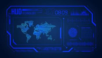 Modern HUD Technology Background vector