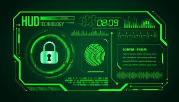 Modern HUD Technology Background vector