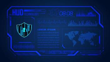 Modern HUD Technology Background vector