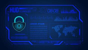 Modern HUD Technology Background vector