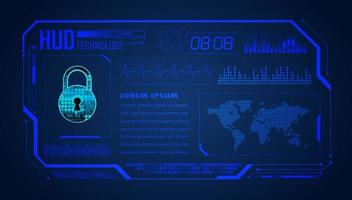 Modern HUD Technology Background vector