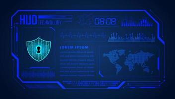 Modern HUD Technology Background vector