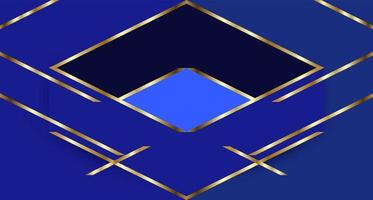 diseño de fondo premium con un patrón de línea diagonal azul oscuro. plantilla horizontal vectorial para banner de negocios digital lux. vector