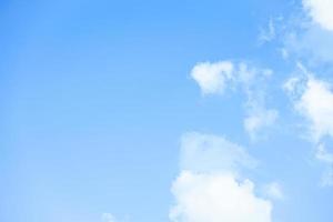 Fresh air with blue sky and clouds background with copy space for wallpaper or banner photo