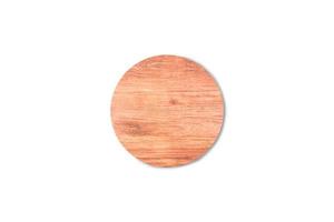 Wooden cutting board  mock up isolated on white background with clipping path for work or design photo
