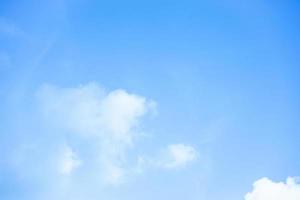 view of wonderful bue sky and clouds background with copy space for wallpaper or banner photo