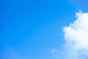 view of wonderful bue sky and clouds background with copy space for wallpaper or banner photo