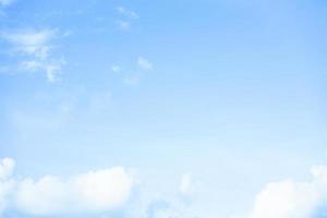 Fresh air with blue sky and clouds background with copy space for wallpaper or banner photo