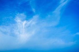 Wallpaper of White clouds on blue sky with copy space for banner background photo