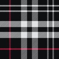 white, red and black background of plaid pattern vector graphic. Texture for shirt, clothes, dresses and other textile