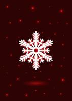 Neon Snowflake Abstract Background vector