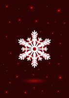 Neon Snowflake Abstract Background vector