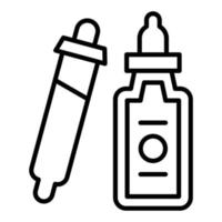 Dropper Bottle Icon Style vector