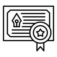 Certificate Icon Style vector