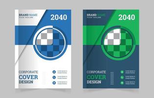 annual report corporate book cover design template in a4 or can be used to annual report, magazine, flyer, poster, banner, portfolio, company profile, website, brochure cover design vector