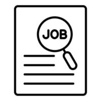 Job Description Icon Style vector