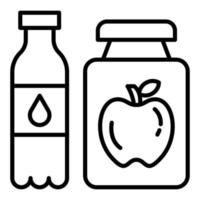 Functional Food Beverages Icon Style vector