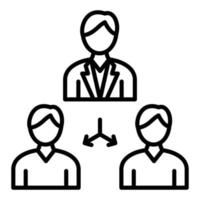 Executive Team Icon Style vector