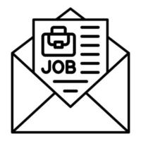 Job Offer Icon Style vector