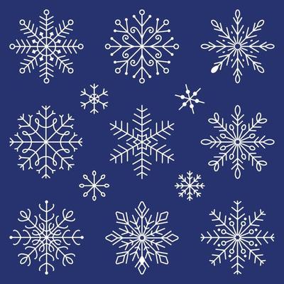 Snowflake icons. Snowflakes set. Background for winter and christmas theme.  12879440 Vector Art at Vecteezy