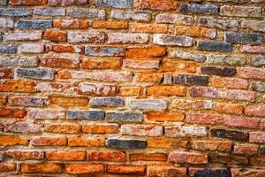Vintage brick wall texture Background with copy space for text or design photo