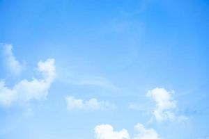 view of wonderful bue sky and clouds background with copy space for wallpaper or banner photo
