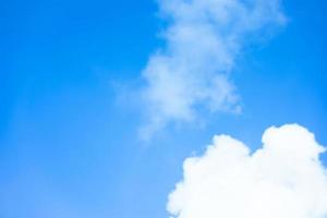 Fresh air with blue sky and clouds background with copy space for wallpaper or banner photo