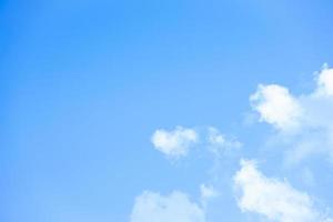 view of wonderful bue sky and clouds background with copy space for wallpaper or banner photo