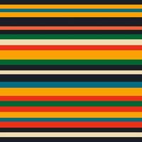 Retro pattern with multi-colored stripes vector