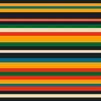 Retro pattern with multi-colored stripes vector