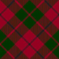 Green red check plaid texture seamless pattern vector