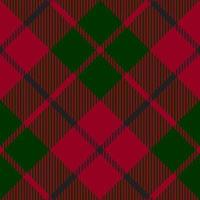 Green red check plaid texture seamless pattern vector