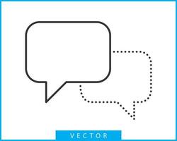 Talk bubble speech icon. Blank empty bubbles vector design elements. Chat on line symbol template. Dialogue balloon sticker silhouette.