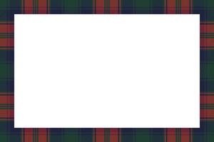 Rectangle frame vector vintage pattern design template. Border designs plaid fabric texture. Scottish tartan background for collage art, gif card, handmade crafts.