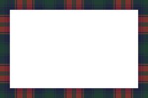 Rectangle frame vector vintage pattern design template. Border designs plaid fabric texture. Scottish tartan background for collage art, gif card, handmade crafts.