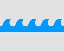 Waves vector design. Water wave icon. Wavy lines isolated.