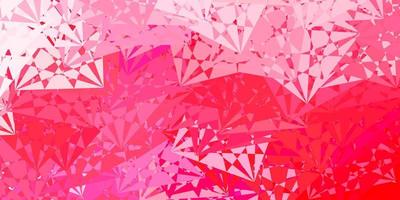 Light Pink vector texture with memphis shapes.