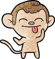 Monkey character in cartoon style vector