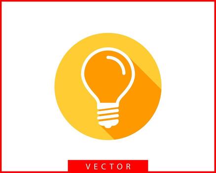 Light bulb icon vector. Llightbulb idea logo concept. Lamp electricity icons web design element. Led lights isolated silhouette. vector