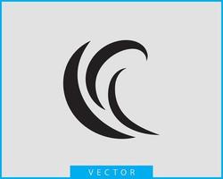 Waves vector design. Water wave icon. Wavy lines isolated.