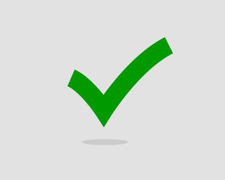 Check mark icon vector symbol design element.