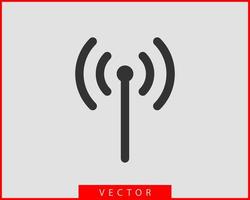 Free wi fi icon. Connection zone wifi vector symbol. Radio waves signal.