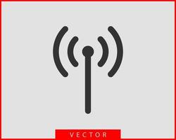 icono de wi-fi gratis. símbolo de vector wifi de zona de conexión. señal de ondas de radio.