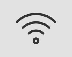 Free wi fi icon. Connection zone wifi vector symbol. Radio waves signal.