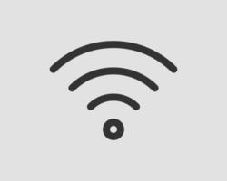 icono de wi-fi gratis. símbolo de vector wifi de zona de conexión. señal de ondas de radio.