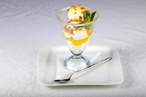 Ice-cream dish view photo