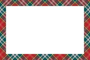 Rectangle borders and Frames vector. Border pattern geometric vintage frame design. Scottish tartan plaid fabric texture. Template for gift card, collage, scrapbook or photo album and portrait. vector