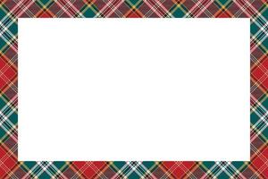 Rectangle borders and Frames vector. Border pattern geometric vintage frame design. Scottish tartan plaid fabric texture. Template for gift card, collage, scrapbook or photo album and portrait. vector