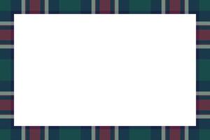 Rectangle frame vector vintage pattern design template. Border designs plaid fabric texture. Scottish tartan background for collage art, gif card, handmade crafts.