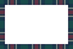 Rectangle frame vector vintage pattern design template. Border designs plaid fabric texture. Scottish tartan background for collage art, gif card, handmade crafts.